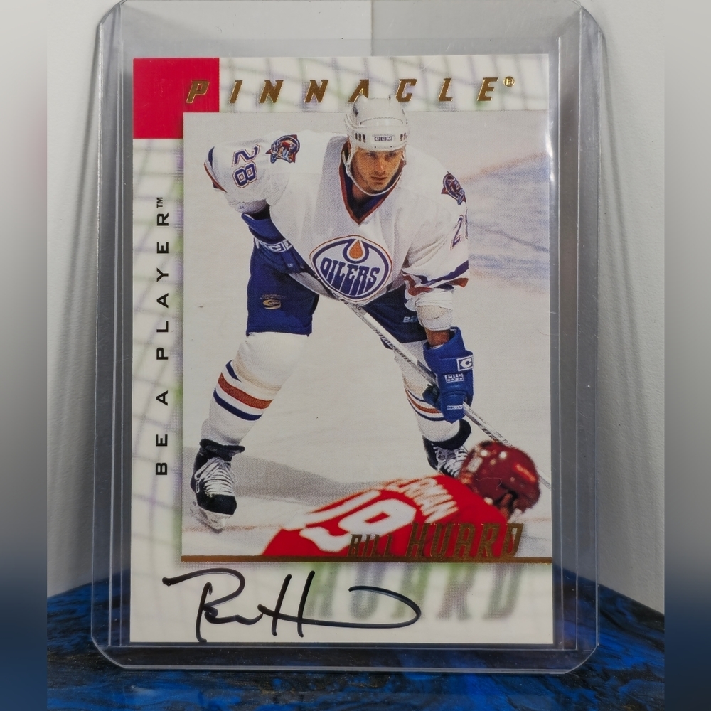 1998-99 pinnacle be  a player autographed hockey card
